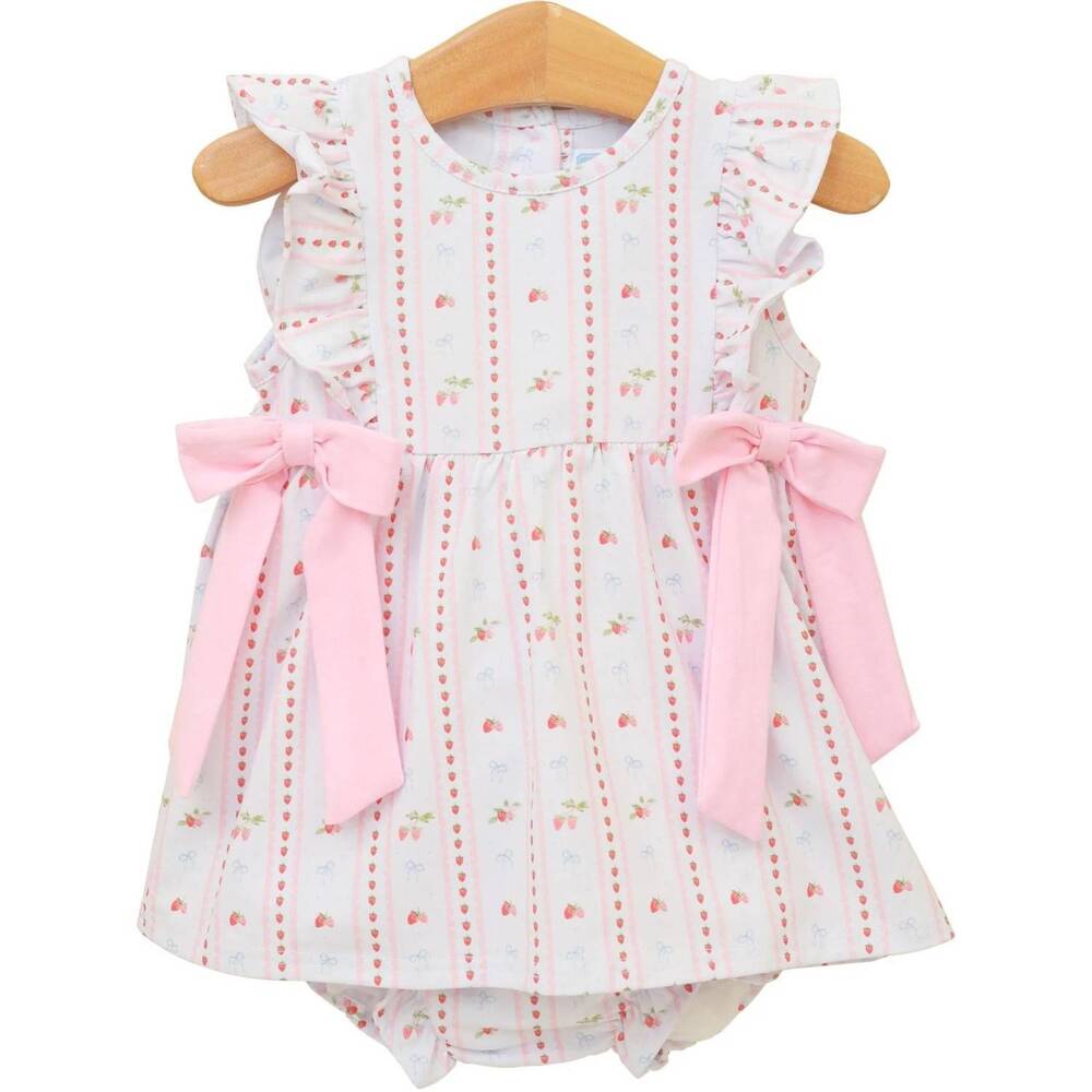 NEW TROTTER STREET KIDS girls berry sweet diaper set in pink